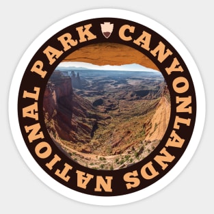 Canyonlands National Park circle Sticker